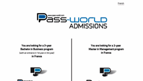 What Pass-world.com website looked like in 2018 (6 years ago)