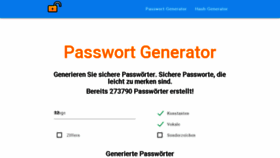 What Passwort-generator.org website looked like in 2018 (6 years ago)