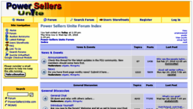 What Powersellersunite.com website looked like in 2018 (6 years ago)