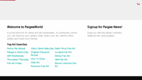 What Paigeeworld.com website looked like in 2018 (6 years ago)