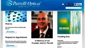 What Parrellioptical.com website looked like in 2018 (6 years ago)