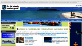What Pacifictourism.travel website looked like in 2018 (6 years ago)