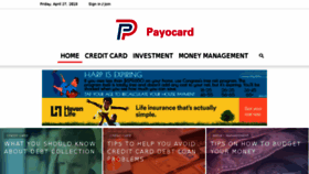What Payocard.com website looked like in 2018 (6 years ago)