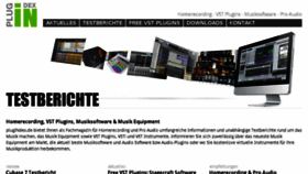 What Plugindex.de website looked like in 2018 (6 years ago)
