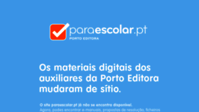 What Paraescolar.pt website looked like in 2018 (6 years ago)