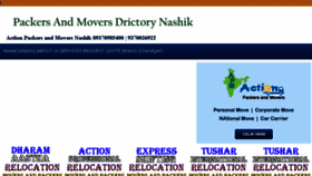 What Packersmoversnashik.co.in website looked like in 2018 (5 years ago)