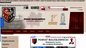 What Powiatboleslawiecki.pl website looked like in 2018 (5 years ago)