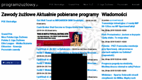 What Programzuzlowy.pl website looked like in 2018 (5 years ago)