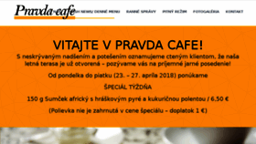 What Pravdacafe.sk website looked like in 2018 (6 years ago)
