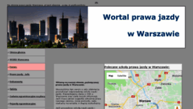 What Prawojazdywarszawa.pl website looked like in 2018 (6 years ago)