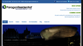 What Paragonresidential.com website looked like in 2018 (6 years ago)
