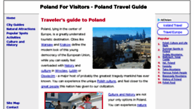What Polandforvisitors.com website looked like in 2018 (6 years ago)