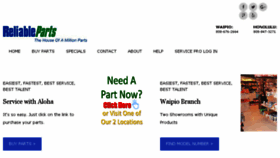 What Partshawaii.com website looked like in 2018 (6 years ago)