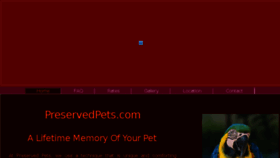 What Preservedpets.com website looked like in 2018 (6 years ago)