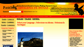 What Pasioncartagena.com website looked like in 2018 (6 years ago)