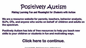What Positivelyautism.com website looked like in 2018 (6 years ago)