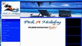 What Pickaholiday.co.za website looked like in 2018 (6 years ago)