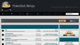 What Pokebot.ninja website looked like in 2018 (6 years ago)