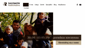 What Poradniasalomon.pl website looked like in 2018 (5 years ago)