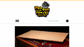 What Porquenaopenseinisso.com.br website looked like in 2018 (6 years ago)