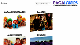 What Pacaloisirs.com website looked like in 2018 (6 years ago)