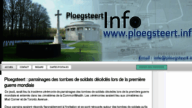 What Ploegsteert.info website looked like in 2018 (6 years ago)