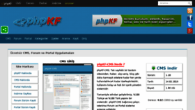 What Phpkf.com website looked like in 2018 (5 years ago)