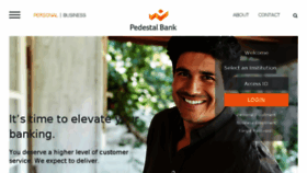 What Pedestal.bank website looked like in 2018 (6 years ago)