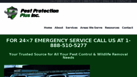 What Pestprotectionplus.com website looked like in 2018 (6 years ago)