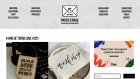 What Papercrave.com website looked like in 2018 (6 years ago)
