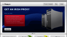 What Proxy.ie website looked like in 2018 (6 years ago)