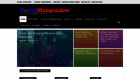 What Portalmongondow.com website looked like in 2018 (5 years ago)
