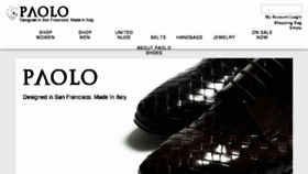 What Paoloshoes.com website looked like in 2018 (6 years ago)