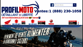 What Profilmoto.ca website looked like in 2018 (6 years ago)