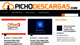 What Pichodescargas.com website looked like in 2018 (6 years ago)