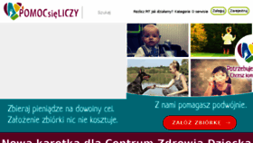 What Pomocsieliczy.pl website looked like in 2018 (7 years ago)