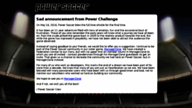What Powersoccer.com website looked like in 2018 (5 years ago)