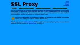 What Proxyssl.org website looked like in 2018 (5 years ago)