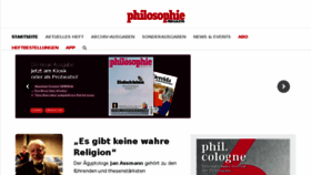 What Philomag.de website looked like in 2018 (5 years ago)