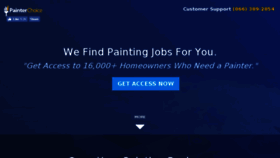 What Paintingleads.com website looked like in 2018 (6 years ago)