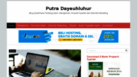 What Putra-dayeuhluhur.com website looked like in 2018 (5 years ago)