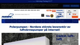 What Polarpumpen.se website looked like in 2018 (6 years ago)