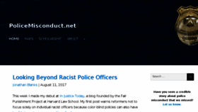 What Policemisconduct.net website looked like in 2018 (6 years ago)
