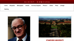 What Professoralbertbandura.com website looked like in 2018 (5 years ago)
