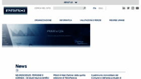 What Praxi.praxi website looked like in 2018 (5 years ago)