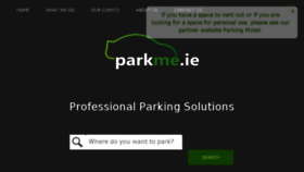 What Parkme.ie website looked like in 2018 (5 years ago)