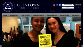 What Pottstownschools.org website looked like in 2018 (6 years ago)