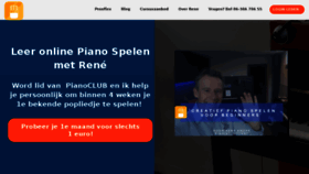 What Pianolesvanrene.nl website looked like in 2018 (5 years ago)