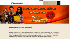 What Passleaders.com website looked like in 2018 (6 years ago)
