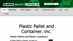 What Plasticpalletandcontainer.com website looked like in 2018 (6 years ago)
